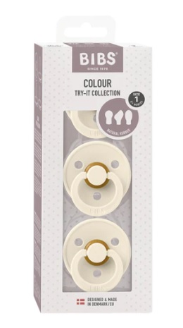 Bibs Colour kokeilupakkaus 3kpl, ivory - Tutit ja tuttinauhat - bibs81340 - 2