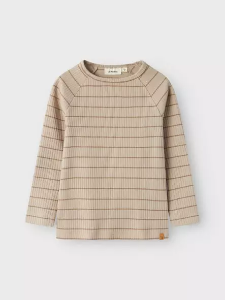 Lil'Atelier lasten rib paita, beige - Pitkähihaiset paidat - name13239260 - 1