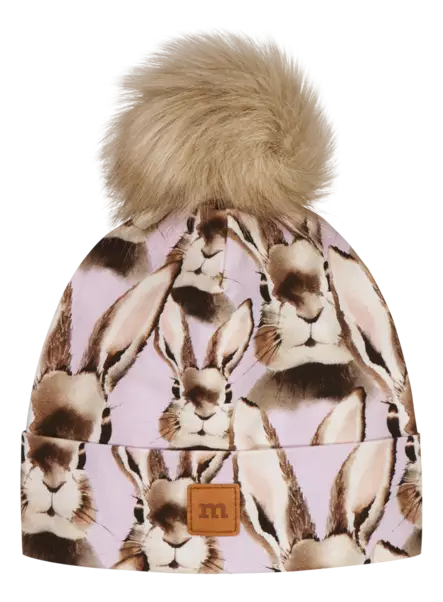 Metsola pupu trikoopipo tupsulla, lila - Välikausipipot - met25000070 - 1