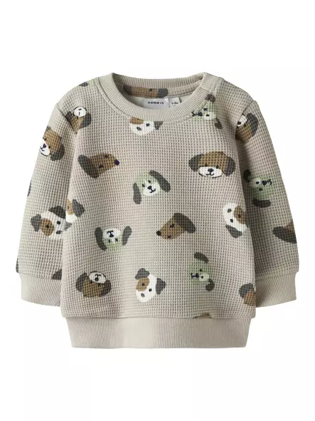 Name it vauvan collegepaita, koira/beige - Collegepaidat - name13251610 - 1