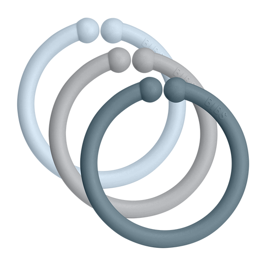 Bibs Loops kiinnitysrenkaat, sininen - Vaunu- ja autoilutarvikkeet - bibs900230 - 1