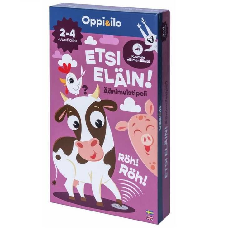 Oppi & ilo Etsi eläin -äänimuistipeli - Pelit ja palapelit - WS564280 - 1