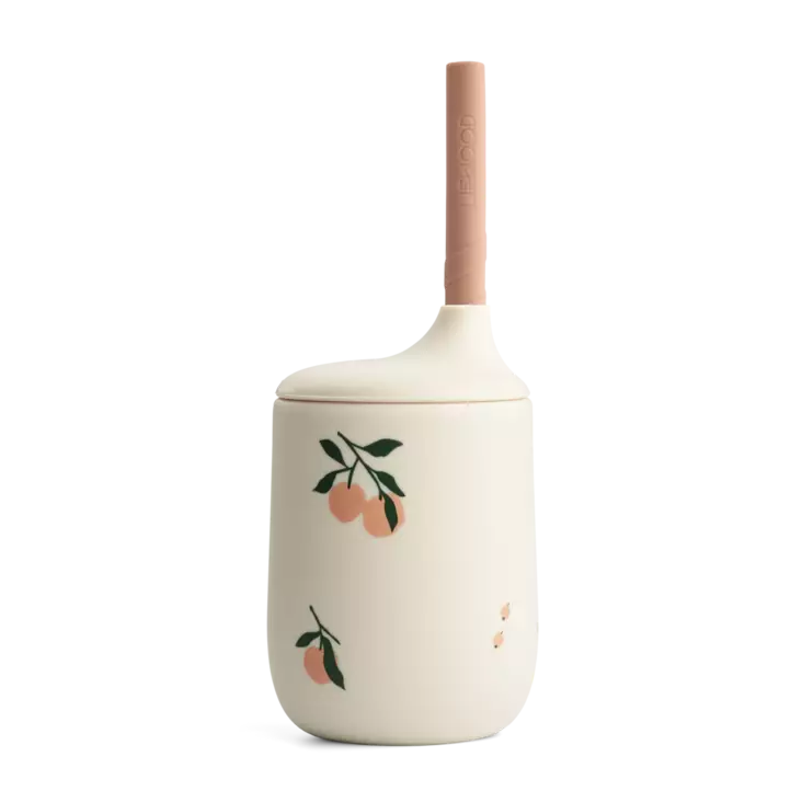 Liewood silikoni pillimuki, persikka - Juomapullot, astiat ja aterimet - LW150192210 - 1