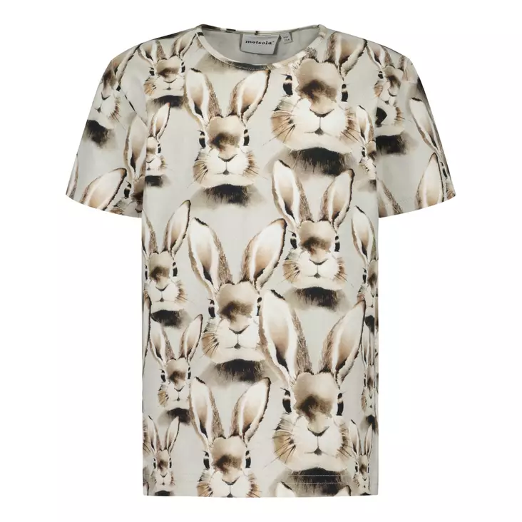 Metsola lasten T-paita, Pupu harmaa - T-paidat - MET25N010 - 1