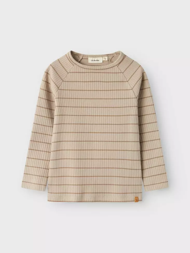 Lil'Atelier lasten rib paita, beige - Pitkähihaiset paidat - name13239260 - 1