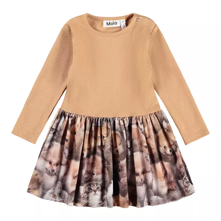 Molo lasten trikoomekko Carel - Pitkähihaiset mekot - mol4W25E220 - 1