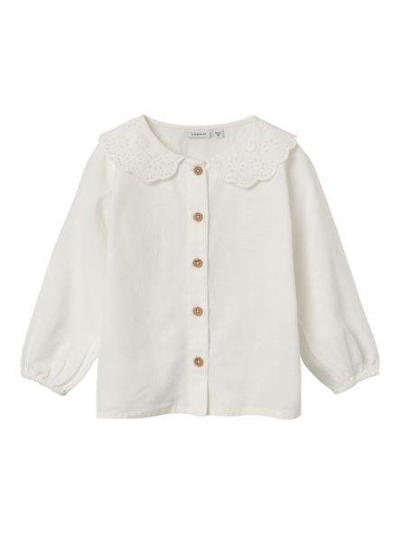 Name it lasten pitsikauluspaita, l.valk. - Pitkähihaiset paidat - name13227301 - 1