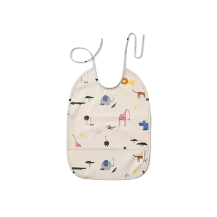 Liewood lasten ruokalappu, eläimet - Ruokalaput ja kuolaliinat - LW123581111 - 1