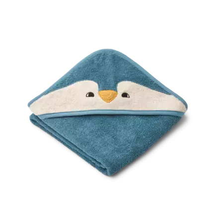 Liewood huppupyyhe, Pingviini sininen - Harsot ja pyyhkeet - LW20311 - 1