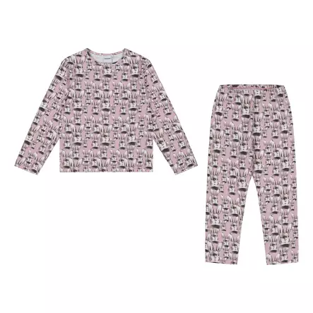 Metsola lasten pyjama, pinkki pupu - Yöasut ja unipussit - metsw26c1 - 1