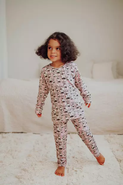 Metsola lasten pyjama, pinkki pupu - Yöasut ja unipussit - metsw26c1 - 2