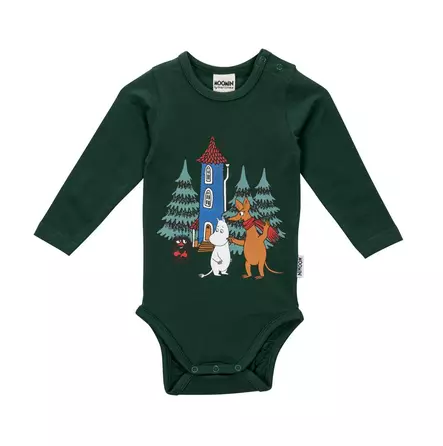 Muumi vauvan body, pihalla - Pitkähihaiset bodyt - mart250531 - 1