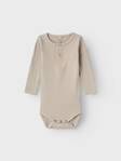 Name It vauvan rib body, beige - Pitkähihaiset bodyt - nameit13198041 - 1
