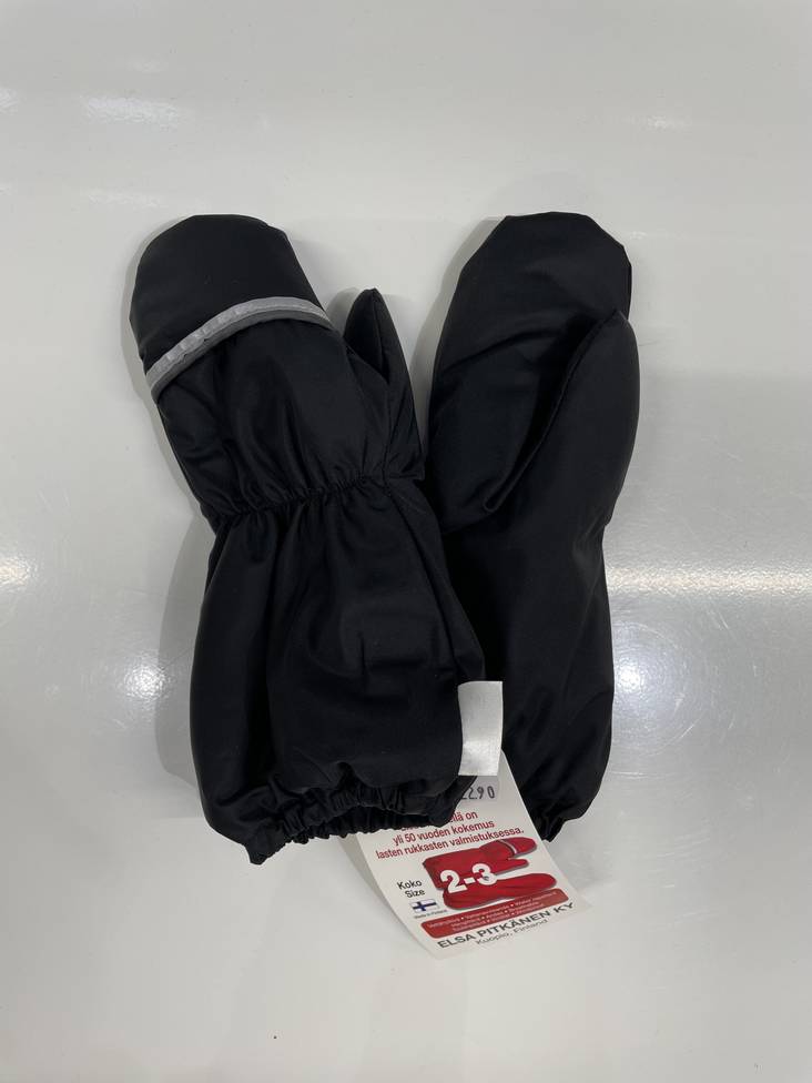 Elsa Pitkänen rukkaset, musta - Talvikäsineet - elsa1 - 1