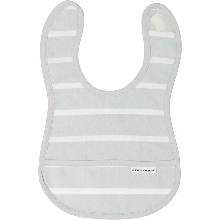 Geggamoja ruokalappu, harmaa/valkoinen - Ruokalaput ja kuolaliinat - geg1319311 - 1