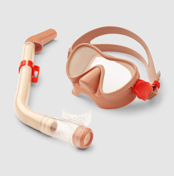 Liewood snorkkelisetti, roosa - Kylpy-/vesilelut - LW193731431 - 1