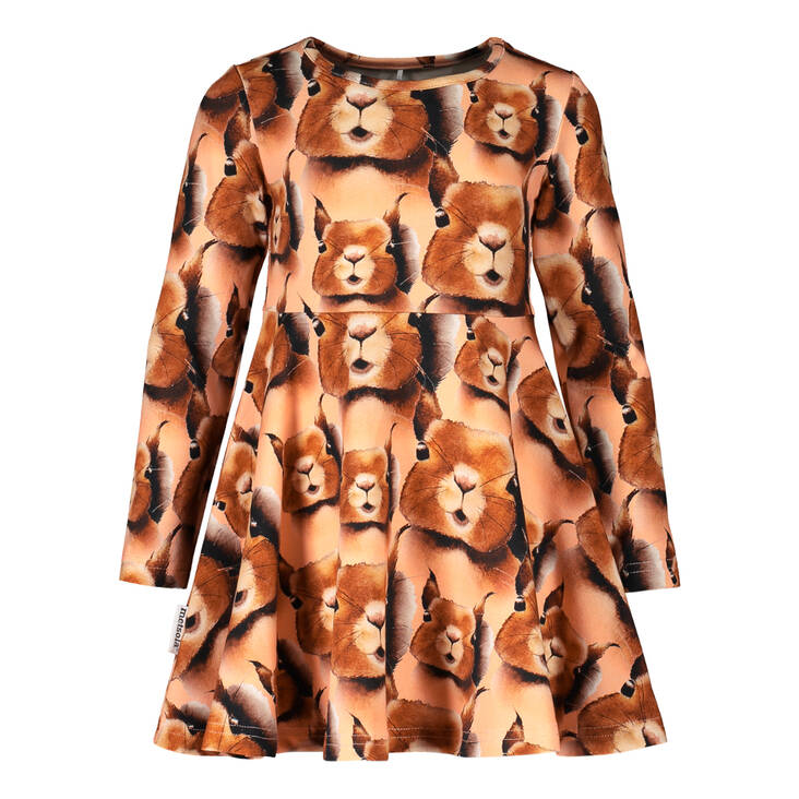 Metsola Squirrel Dress, Squirrel cashew - Mekot ja tunikat - metss21011 - 1