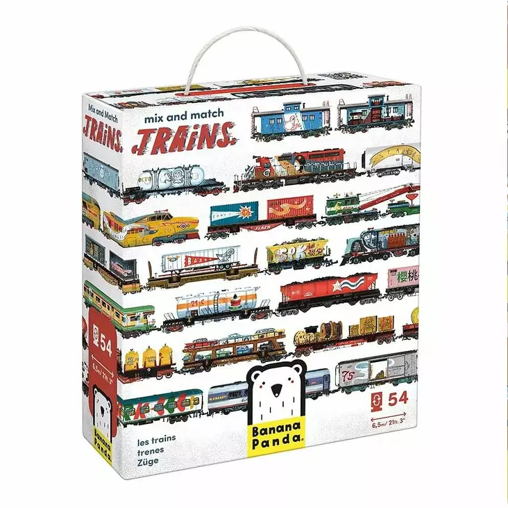 BananaPanda yhdisteltävät junat palapeli - Pelit ja palapelit - bana040111 - 1