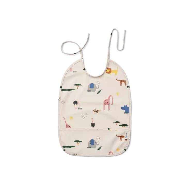 Liewood lasten ruokalappu, eläimet - Ruokalaput ja kuolaliinat - LW123581111 - 1