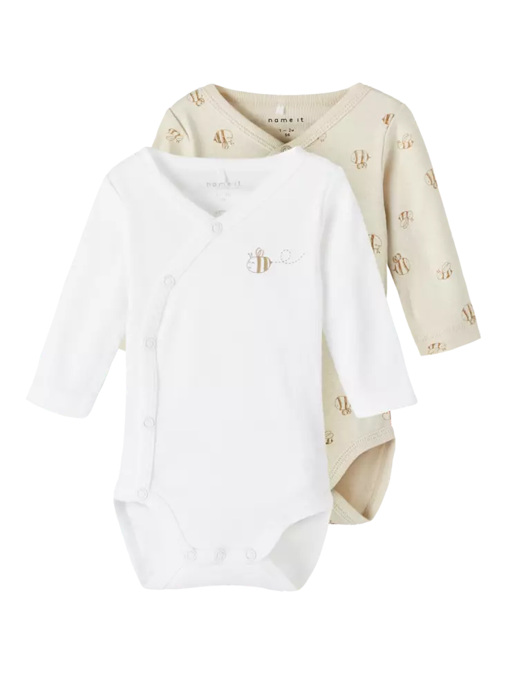 Name it kietaisubody 2kpl, mehiläinen - Pitkähihaiset bodyt - name13214711 - 1