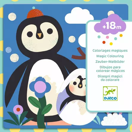 Djeco Väritä vedellä, Baby animals - Askartelu/Tarrat/Tatuoinnit - DJ00952 - 1