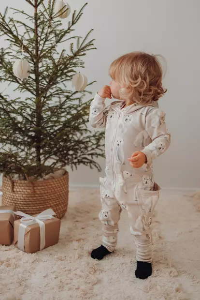 Metsola lasten jumpsuit, jääkarhu - Jumpsuitit ja haalarit - metsw25302 - 2