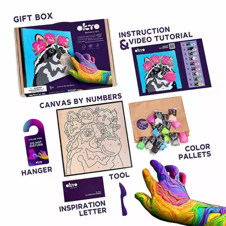 OktoClay muovailumaalaus, Pesukarhu - Askartelu/Tarrat/Tatuoinnit - okto690402 - 2