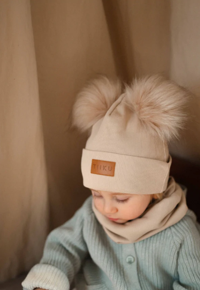 Tiiku lasten rib pipo tupsuilla - Välikausipipot - tiikuvb2 - 2