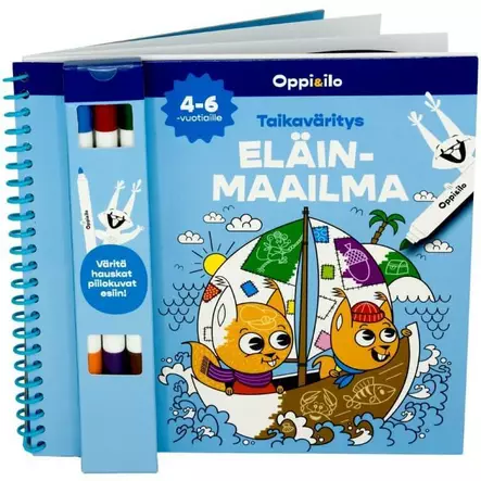 Oppi&ilo Taikaväritys Eläinmaailma - Kirjat - WS606312 - 1