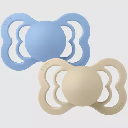Bibs Supreme tutti 2-pack,vanilla/skyblu - Tutit ja tuttinauhat - bibs260432 - 1