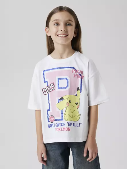 Name it Pokemon T-paita, Pikachu/valk - T-paidat - name1325022 - 2