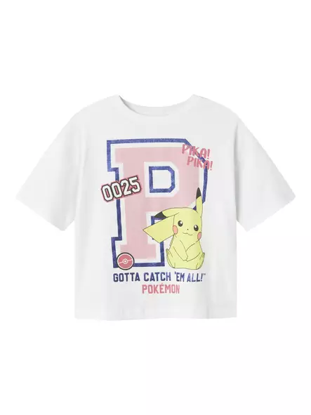 Name it Pokemon T-paita, Pikachu/valk - T-paidat - name1325022 - 1