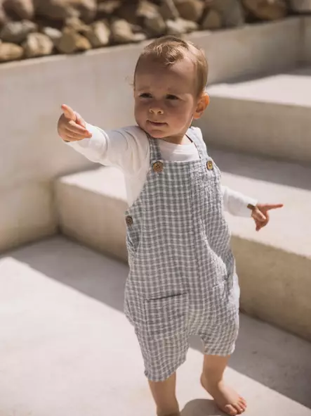 Lil'Atelier vauvan shortsilappuhaalari, ruutu - Shortsit ja shortsihaalarit - lil13254092 - 2