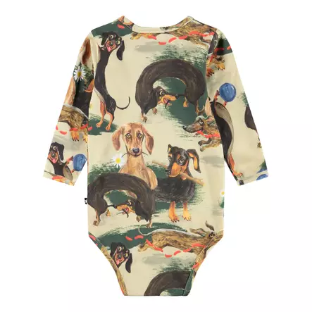 Molo vauvan body Foss, koirat - Pitkähihaiset bodyt - mol6W25B202 - 2