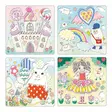 Djeco Kawaii piirustuslevyt - Askartelu/Tarrat/Tatuoinnit - DJ08862 - 2