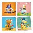 Djeco Tarratyö, Create animals - Askartelu/Tarrat/Tatuoinnit - DJ08932 - 2