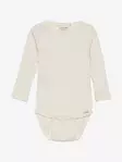 Minymo vauvan rib body, luonnonvalk. - Pitkähihaiset bodyt - minym6169242 - 1
