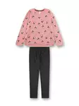 Sanetta lasten pyjama, roosa/kukka - Yöasut - san245962 - 1