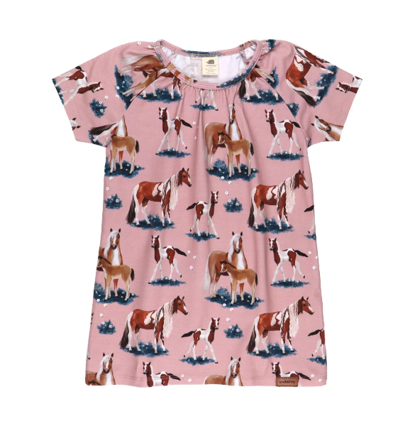 Walkiddy lasten tunika, hevonen - Lyhythihaiset mekot - HS31242 - 1