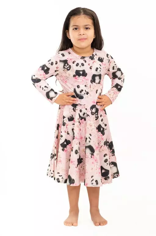 Mainelakeus lasten Aava mekko - Pitkähihaiset mekot - maine12 - 1