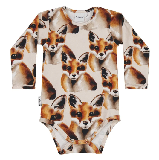 Metsola vauvan body, Kettu vaalea - Pitkähihaiset bodyt - mets24292 - 1