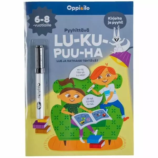 Oppi&ilo Pyyhittävä lu-ku-puu-ha - Kirjat - WS32192 - 1