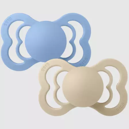 Bibs Supreme tutti 2-pack,vanilla/skyblu - Tutit ja tuttinauhat - bibs260432 - 1