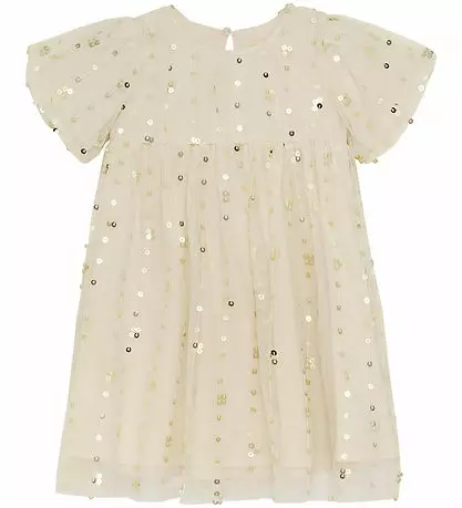 Creamie lasten tyllimekko, vaalea - Lyhythihaiset mekot - cream840782 - 1