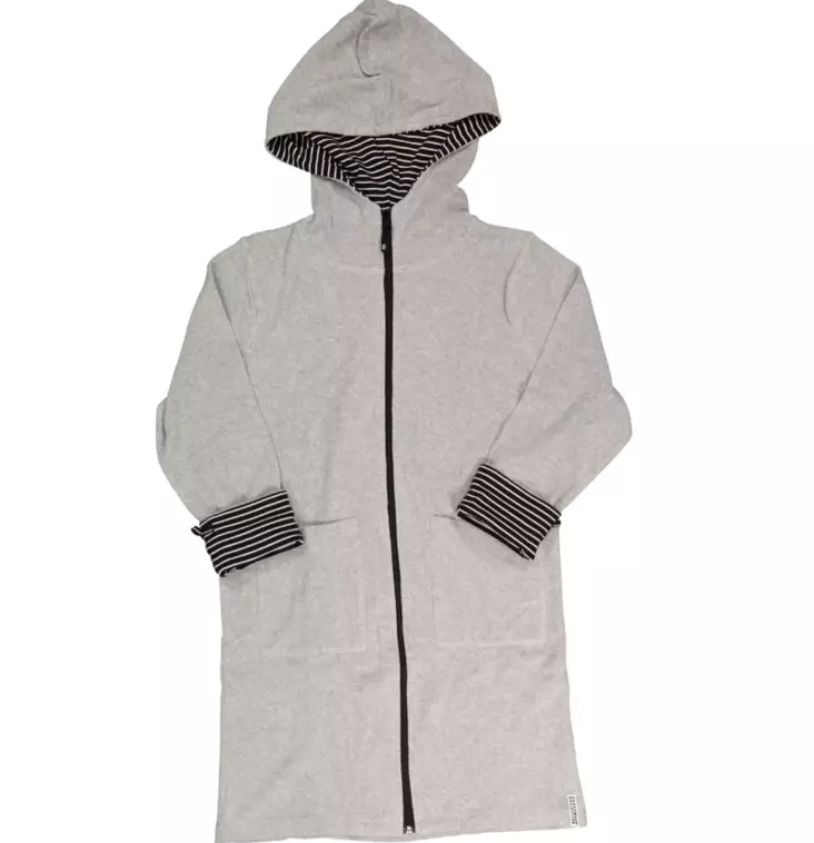 Geggamoja kylpytakki harmaa XS -158/164 - Kylpytakit - gegaw24002 - 2