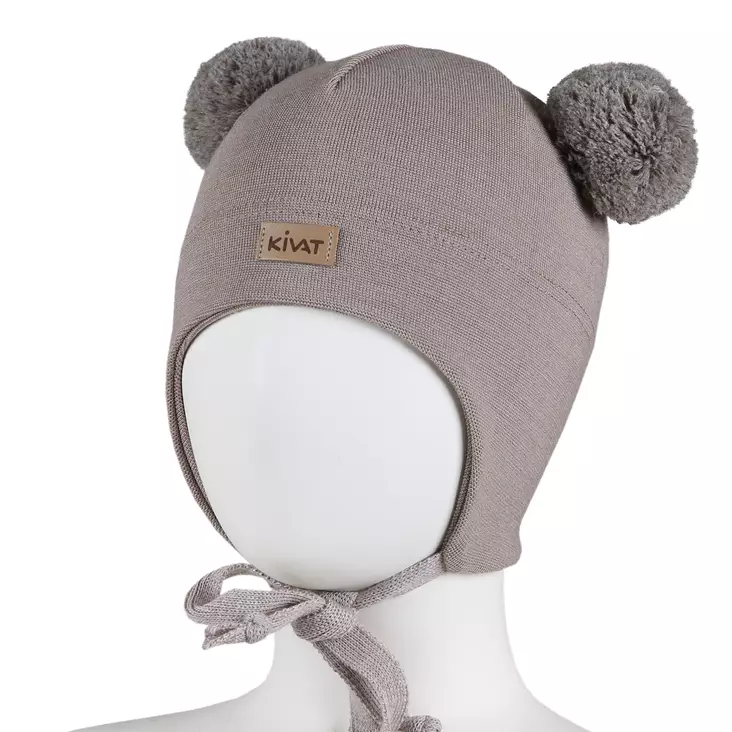 KIVAT lasten tupsupipo nauhoilla, beige - Kesä- ja välikausipäähineet - kiv3363L122 - 1