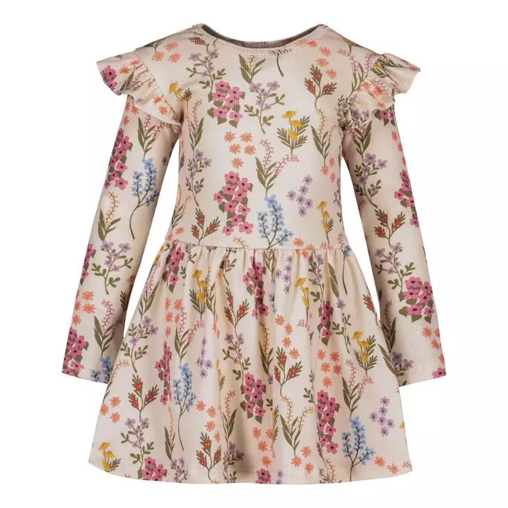 Metsola lasten mekko, kukka - Pitkähihaiset mekot - Metsw25u012 - 1