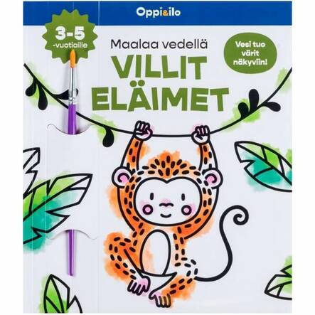 Oppi & ilo Maalaa vedellä Villit eläimet - Kirjat - WS601133 - 1