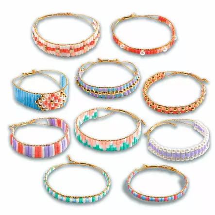 Djeco Large beads helmipunonta - Askartelu/Tarrat/Tatuoinnit - DJ00033 - 2