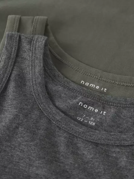 Name It aluspaita 2kpl, vihreä/harmaa - Aluspukeutuminen - nameit13208843 - 2
